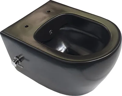 Produktbild von Hänge WC Spülrandlos Taharet/Bidet/Dusch-WC Kalt/-Warmwasserarmatur Schwarz