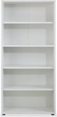 Obrázok produktu pre Regál - biely - 89 x 185 cm - s 5 priehradkami