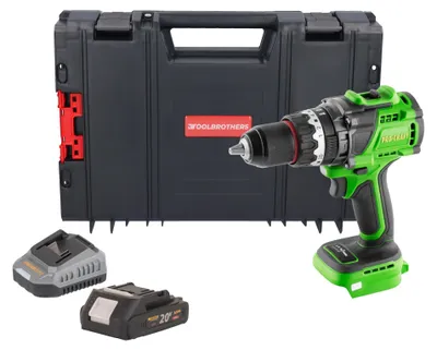 Produktbild von Procraft PA18ProBL-BB Akku Schlagbohrschrauber 20 V 180 Nm Brushless + 1x Akku 2,0 Ah + Ladegerät + RHINO Toolcase