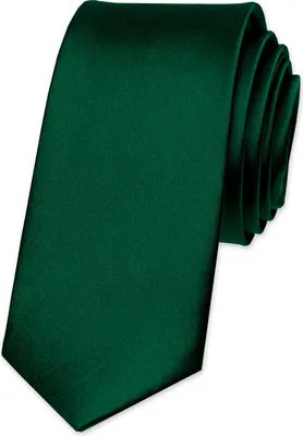 Produktbild von Krawatte Herren Hochzeit Konfirmation Slim Tie Retro Business Schlips schmal Autiga® dunkelgrün
