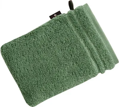 Produktbild von Vossen 116048 | Vienna Style Supersoft Waschhandschuh / 22 x 16 cm - Farbe: Evergreen - Größe: 22 x 16 cm