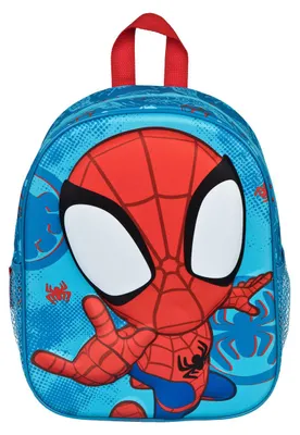 Immagine prodotto di Zaino Undercover Spidey 3D per bambini con tasche laterali e motivo Spidey
