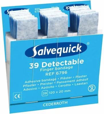 Productafbeelding van CEDERROTH 6796 CEDERROTH Salvequick pleister voor vingers, detecteerbaar