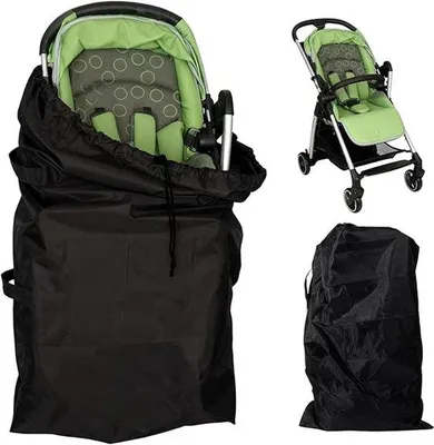 Produktbild von Reisegepäck für Kinderwagen/Buggy – Flugzeugtauglich, Schutzcover (Schwarz)