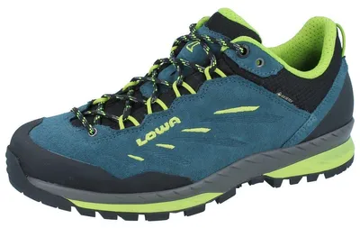 Produktbild von LOWA Delago GTX Herren Trekkingschuhe blau gelb - Größe: UK 11,5