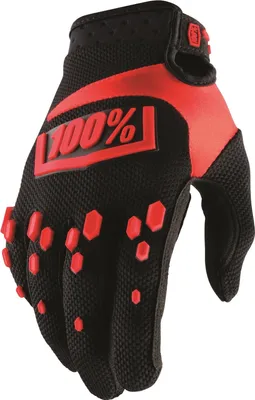 Produktbild von 100% Kinder Handschuhe Airmatic , schwarz rot, S