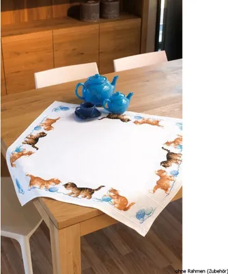 Produktbild von Vervaco Tischdecke "Katzenspiel", Zählmodell