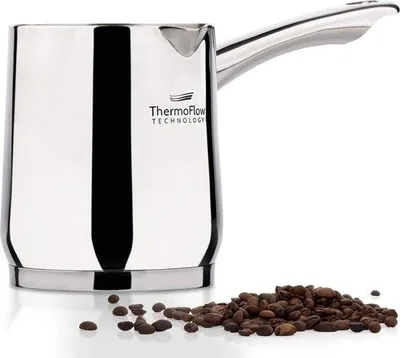 Produktbild von Famanu Induktions-Mokkapot 300 ml - Moderne Türkische Kaffeekanne mit 3-lagigem Edelstahlboden