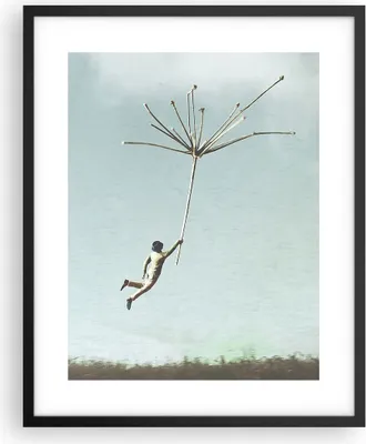 Produktbild von Gerahmtes Poster - Schwarzer Rahmen - Vintage unwirklich Metapher - 40x50 cm - Wand Bild - Wanddeko - Wandbilder - Kunstposter - Wandposter - Bilderrahmen - Bilder - Kunstdruck - P2BPA40x50-4718
