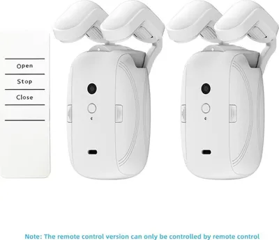 Imagen del producto de INF Motor Inteligente para Cortinas Eléctricas - Control Remoto, Doble Apertura, Barra Romana