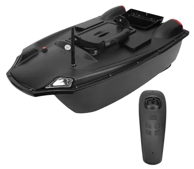 Obrázok produktu pre RC loď na návnadu pre surfové rybolov s tempomatom Vysoký výkonný dvojitý motor 3 kg užitočné zaťaženie Dvojitá batéria 10400 mAh Diaľkové ovládanie Loď na návnadu Čierna