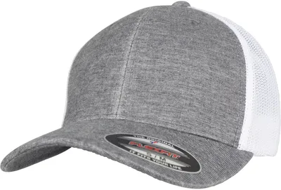 Obrázek produktu pro FLEXFIT 6511M | Retro Trucker Melange Cap - barva: šedá/bílá síťovina - velikost: L/XL
