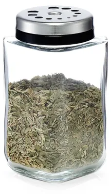 Obrázok produktu pre Sklenený dávkovač, nádoba na korenie, sklenená miska na soľ a korenie.