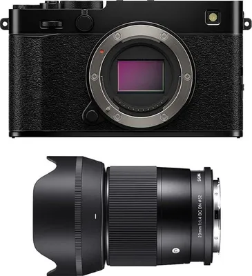 Image de FUJIFILM X-E5 Noir + SIGMA 23mm f/1.4