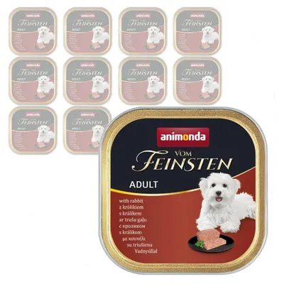 Zdjęcie produktu dla Animonda Vom Feinsten Adult Mokra Karma Dla Psa 11x150g Z Królikiem