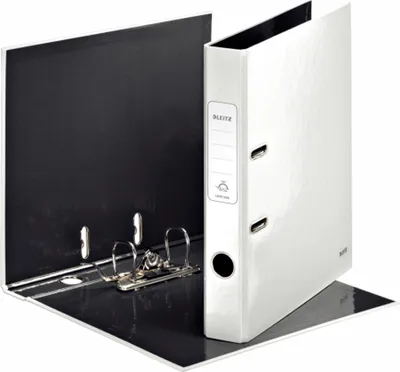 Produktbild von Leitz 180° WOW Lever Arch File - pearl white, Weiß, A4, 52 x 285 x 318 mm