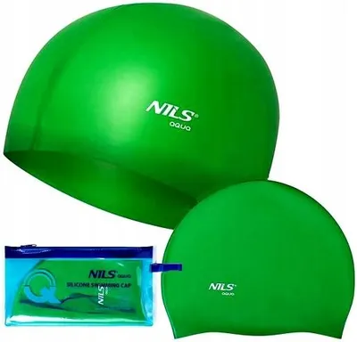 Produktbild von Nils Aqua GR02 Silikon Schwimmhaube Sportlich Grün