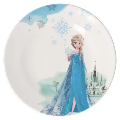 Produktbild von Villeroy & Boch Disney Frozen Kindergeschirr Komplettset 4-teilig – Teller, Suppenteller, Müslischale & Becher