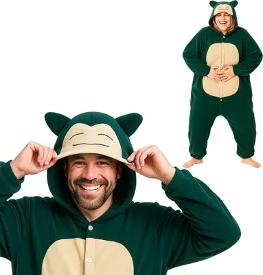 Produktbild von Pyjama Onesie Kigurumi Kostüm für Erwachsene Pokémon Snorlax XL: 175 - 185cm