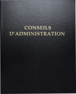 Produktbild von Exacompta 6x "VERWALTUNGSRATREGISTER "" ECO ''" - Schwarz - 46230E