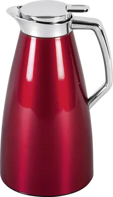 Immagine prodotto di caraffa sottovuoto emsa PLAZA, 1,0 litri, corpo esterno in acciaio inox rosso, matraccio isolato in vetro AROMA DIAMOND, - 1 pezzo (F4140300)