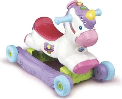 Image de Porteur à Bascule VTECH BABY Cléo Ma Licorne Basculo 2en1 Parlant et Lumineux Rose, 12-36 Mois