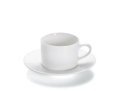 Produktbild von Tasse mit Untertasse rund 16 cm / Maxwell & Williams / White Basics / Round / Tasse