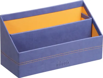 Produktbild von Rhodia Rhodiarama Briefständer aus Kunstleder, 25x10x14 cm - Saphir 318848C