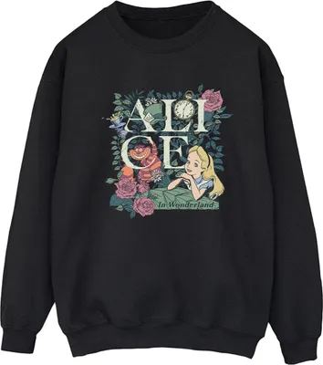 Produktbild von Disney - "Alice in Wonderland" Sweatshirt für Damen BI5769 (M) (Schwarz)