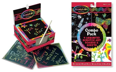 Produktbild von Melissa & Doug Buntes Kratzbild Set für Kinder ab 4 Jahren