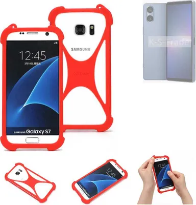 Produktbild von K-S-Trade Handy-Hülle kompatibel mit Sony Xperia 5 V Schutz-Hülle Bumper Silikon Schutz Hülle Cover Case Silikoncase Silikonbumper TPU Softcase
