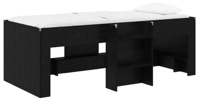 Zdjęcie produktu dla Łóżko piętrowe dla dzieci Czarny dąb 80 x 200 cm