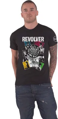 Image de T-shirt The Beatles - « Revolver » pour homme/femme, unie RO5053 (XXL) (noir)