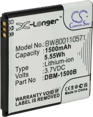Produktbild von vhbw Akku kompatibel mit Doro 6778 Handy Smartphone Telefon (1500 mAh, 3,7 V, Li-Ion)