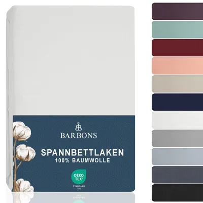 Productafbeelding van Hoeslaken jersey 100% katoen - 90 x 200 cm - Wit - Matrashoogte tot 27 cm -