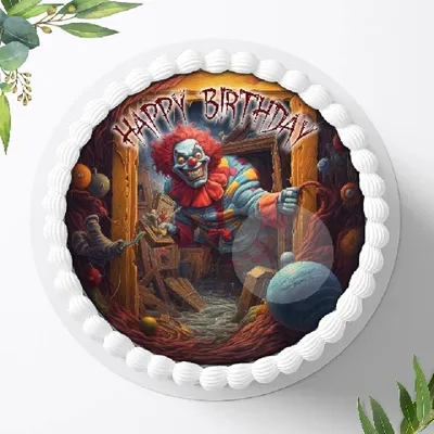 Produktbild von Für die Geburtstags Torte ein Tortenaufleger, Zuckerbild mit dem Motiv: Halloween , Essbares Foto für Torten, Fondant, Ø 20cm, 1406z