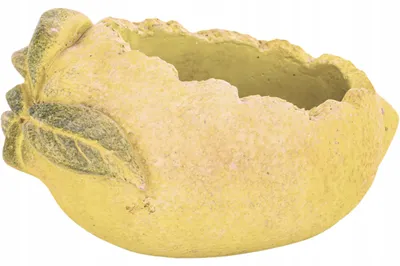 Image de Artpol Cache-pot Citron béton 11x11x19cm