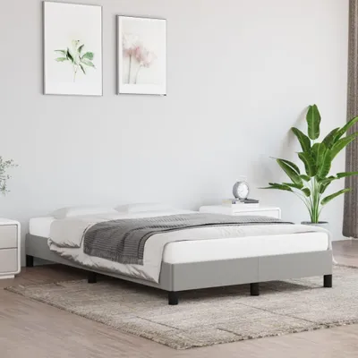 Immagine prodotto di vidaXL Struttura letto senza materasso grigio chiaro 120x190 cm tessuto
