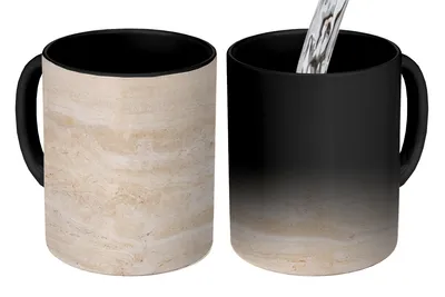 Obrázok produktu pre MuchoWow® Magický hrnček Magický hrnček Magický mramor - kamene - piesok - textúra 350 ml Hrnček na zmenu farby Nápad na darček - Magický hrnček - fotohrnček - keramické hrnčeky - obrázky - šálka na kávu - hrnček na nápoje