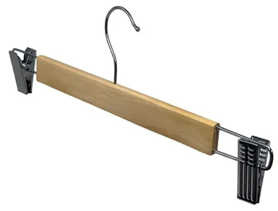 Produktbild von Hosen/Rocke Kleiderbugel - Set 3x Stuck - Holz - 33 cm