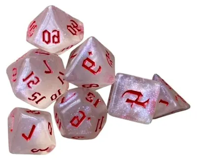 Produktbild von 2X Set mit 10 Acryl D4 Würfeln für Partys und Familienspiele