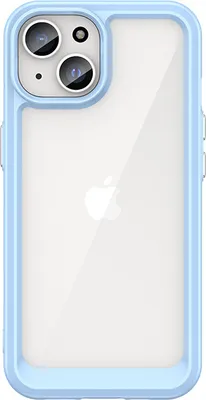 Produktbild von Verstärkte Schutzhülle mit Flexirahmen für iPhone 15 Plus Outer Space - Blau