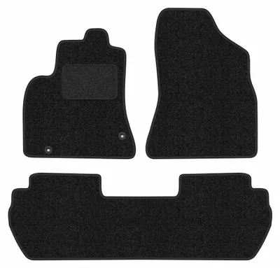 Obrázok produktu pre Velúrové autokoberce pre: Citroen Berlingo II 2008-2018 (5 miest) – sada 4 ks, antracitové, na mieru – Wielganizator ANTHRA