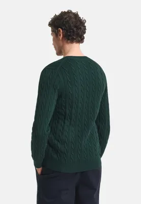 Zdjęcie produktu dla Gant 8050601-374, Sweter, Dorosły, Męski, Zielony, XXXL, Monochromatyczny