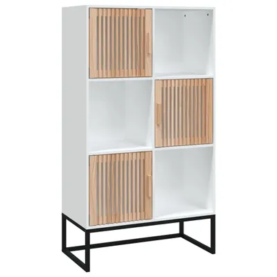 Image de vidaXL Highboard blanc 70x35x125 cm Bois composite