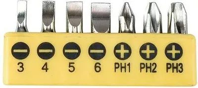 Immagine prodotto di Set di inserti Strend Pro YF40516, 7 pezzi, S2, PLO 3-4-5-6, PH 1-2-3