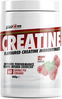 Produktbild von Per4m Creatine Flavoured (400g) Cherry Fizz - Kreatin - Kreatin-Monohydrat