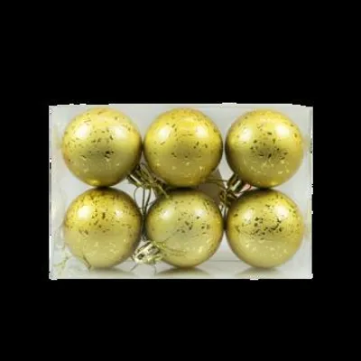 Image de Boules de Noël P. Rosa Or Décoratives 6 Pièces