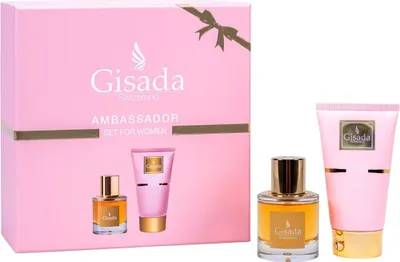 Zdjęcie produktu dla Gisada Ambassador Women Zestaw upominkowy 50ml EDP + 100ml żel pod prysznic