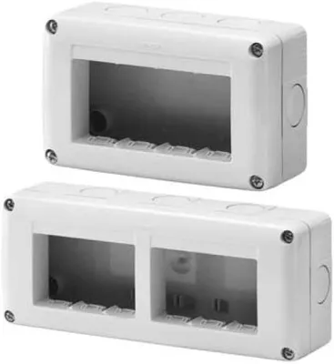 Immagine prodotto di contenitore da parete per apparecchi ip40 'system' 4 posti